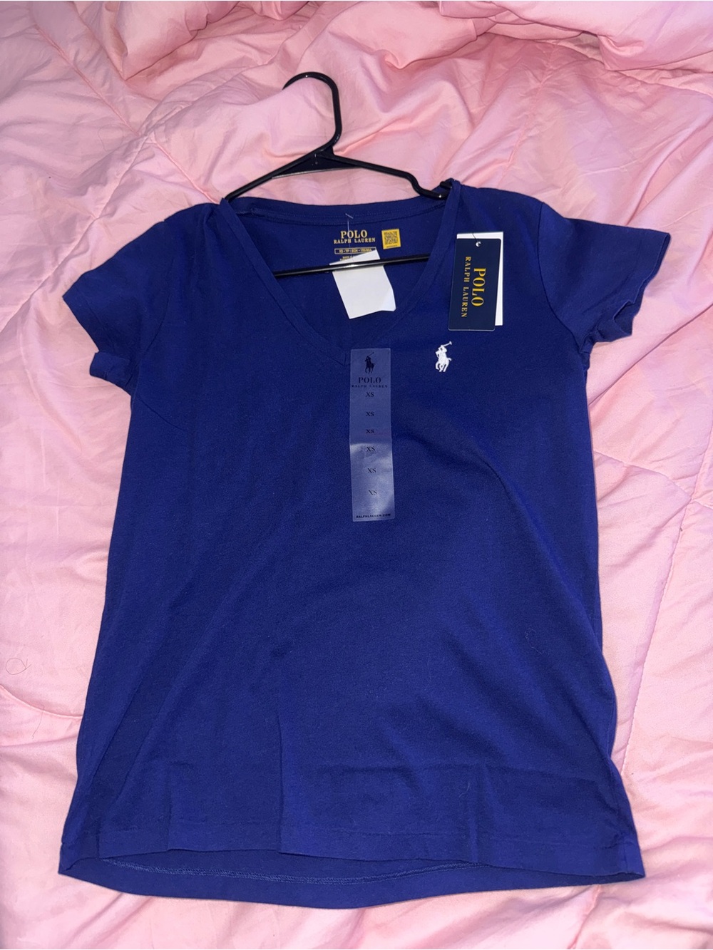 Polo by Ralph Lauren Royal Blue Short Sleeve V-Neck Tee